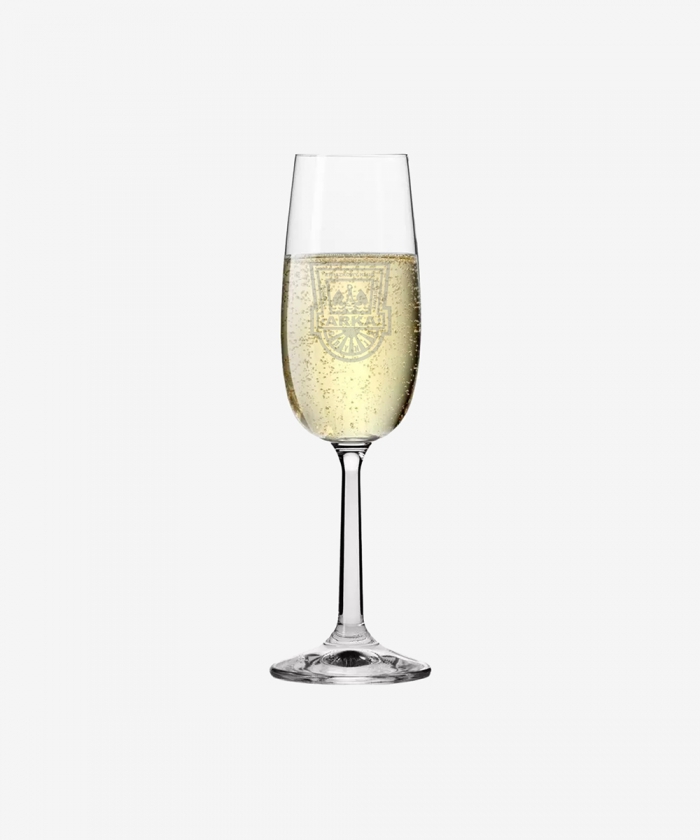 Kieliszek do szampana z grawerowanym herbem