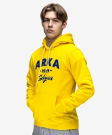 Żółta bluza z kapturem college "ARKA"