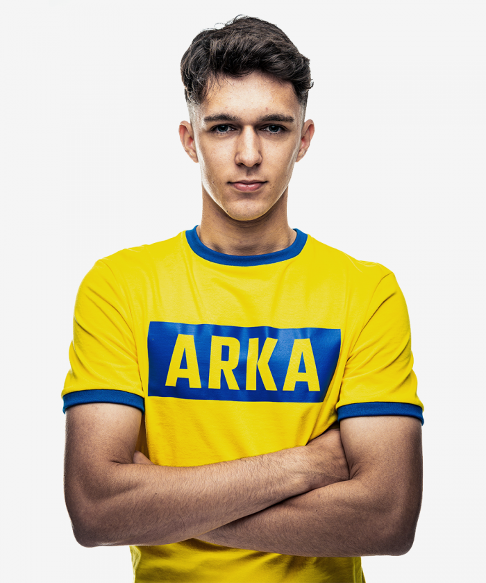 T-shirt męski żółty ARKA