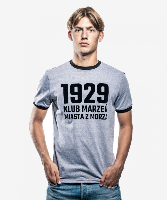T-shirt męski szary 1929...