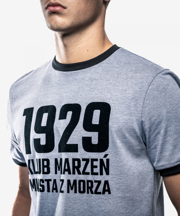 T-shirt męski szary 1929...