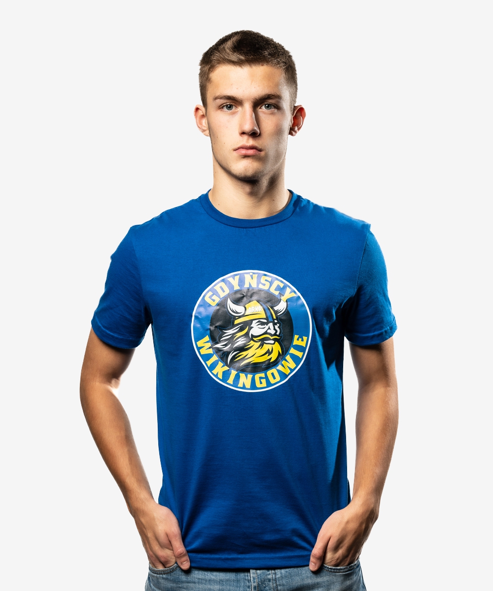 T-shirt niebieski Gdyńscy Wikingowie