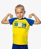 T-shirt dziecięcy żółto-niebieski 1929