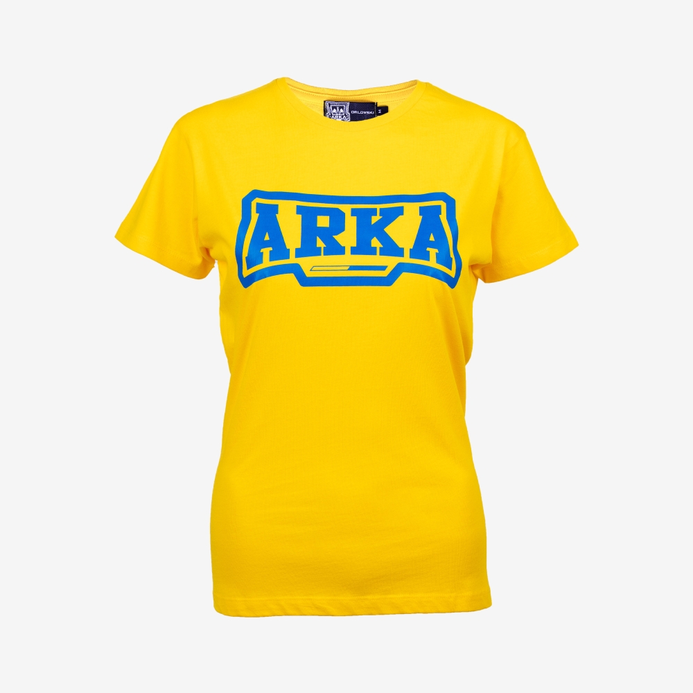 T-shirt damski żółty ARKA