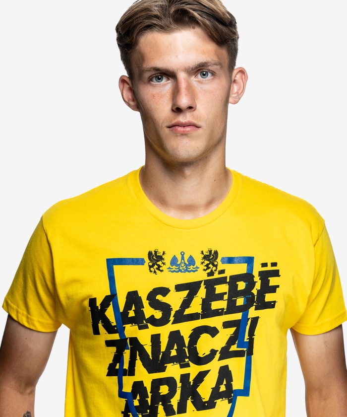 T-shirt żółty Kaszebe...