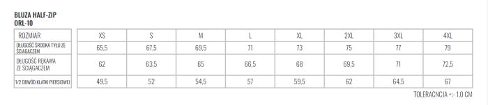 Bluza granatowa halfzip ARKOWCY