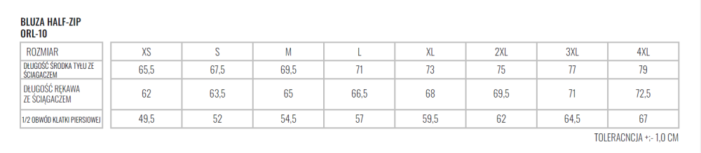 Bluza granatowa halfzip ARKOWCY