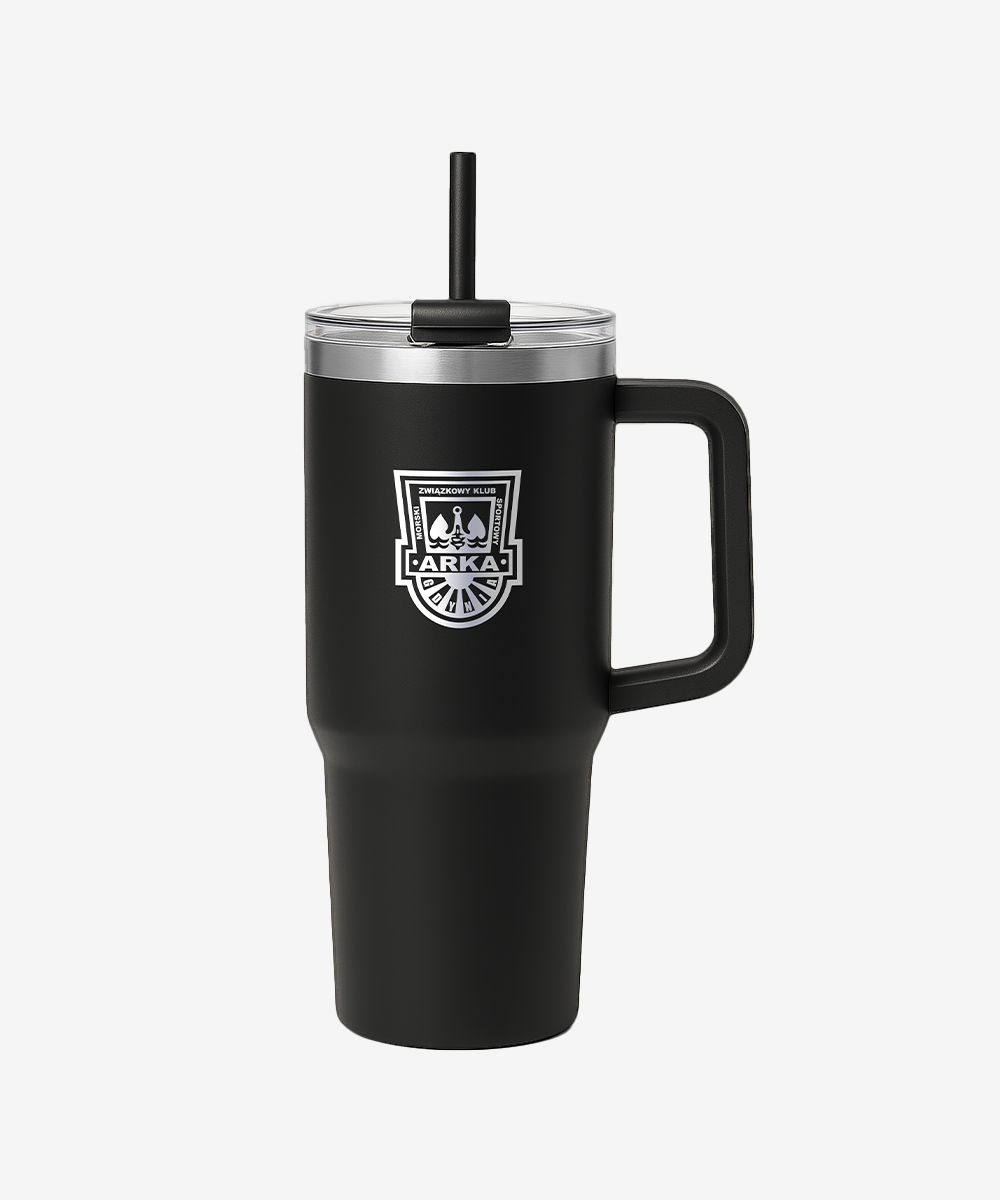 Kubek termiczny ze słomką