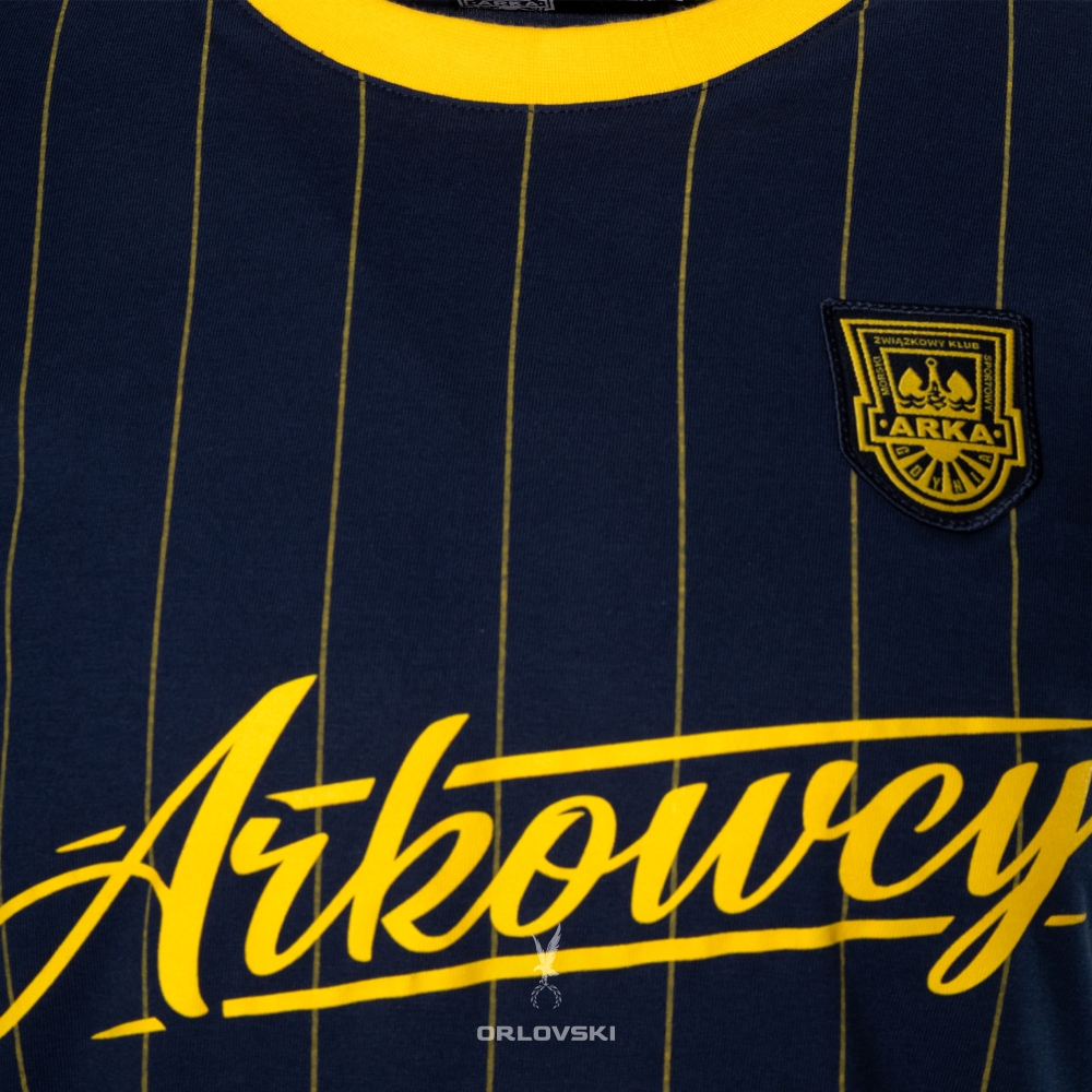 T-shirt granat w paski Arkowcy