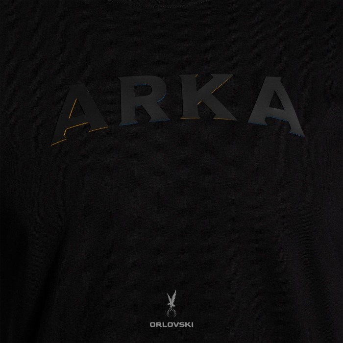 t-shirt czarna guma ARKA