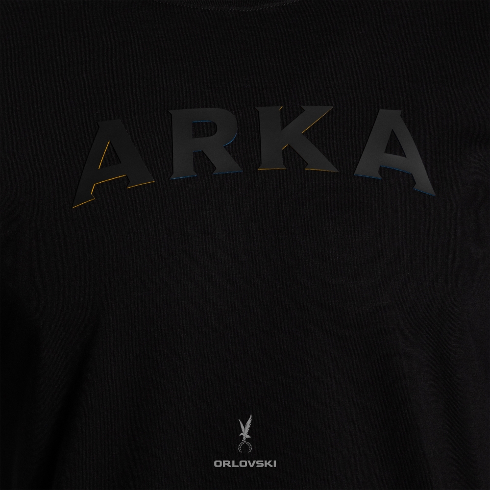 t-shirt czarna guma ARKA
