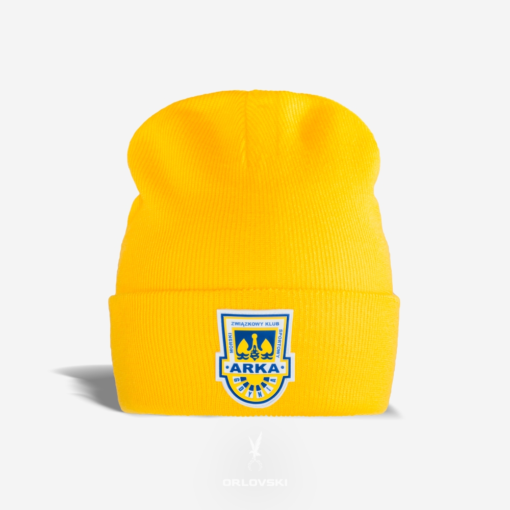 Czapka zimowa żółta Herb