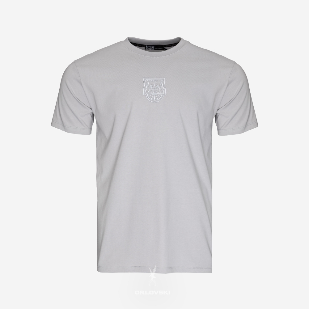 T-shirt szary haft Herb