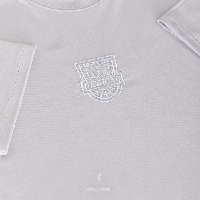T-shirt szary haft Herb