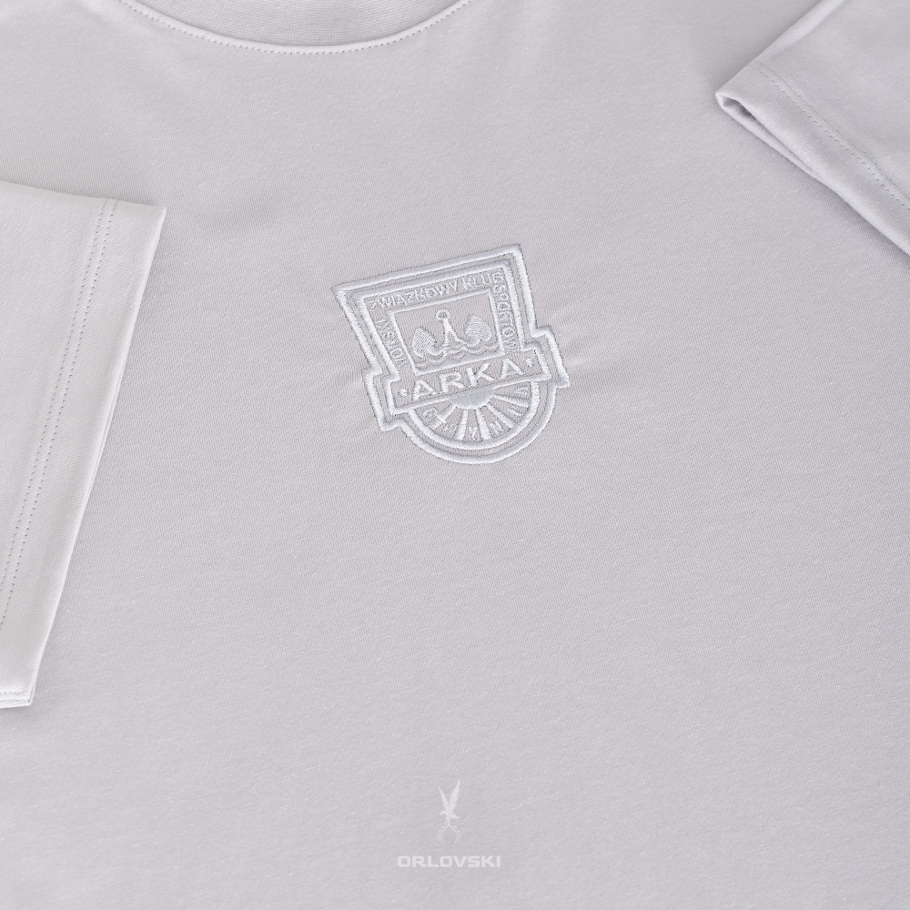 T-shirt szary haft Herb