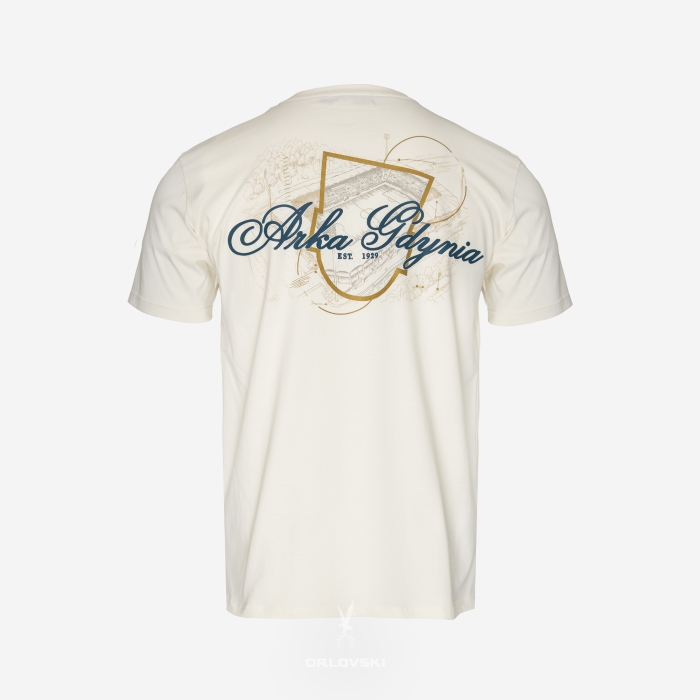 T-shirt kremowy Arka Gdynia